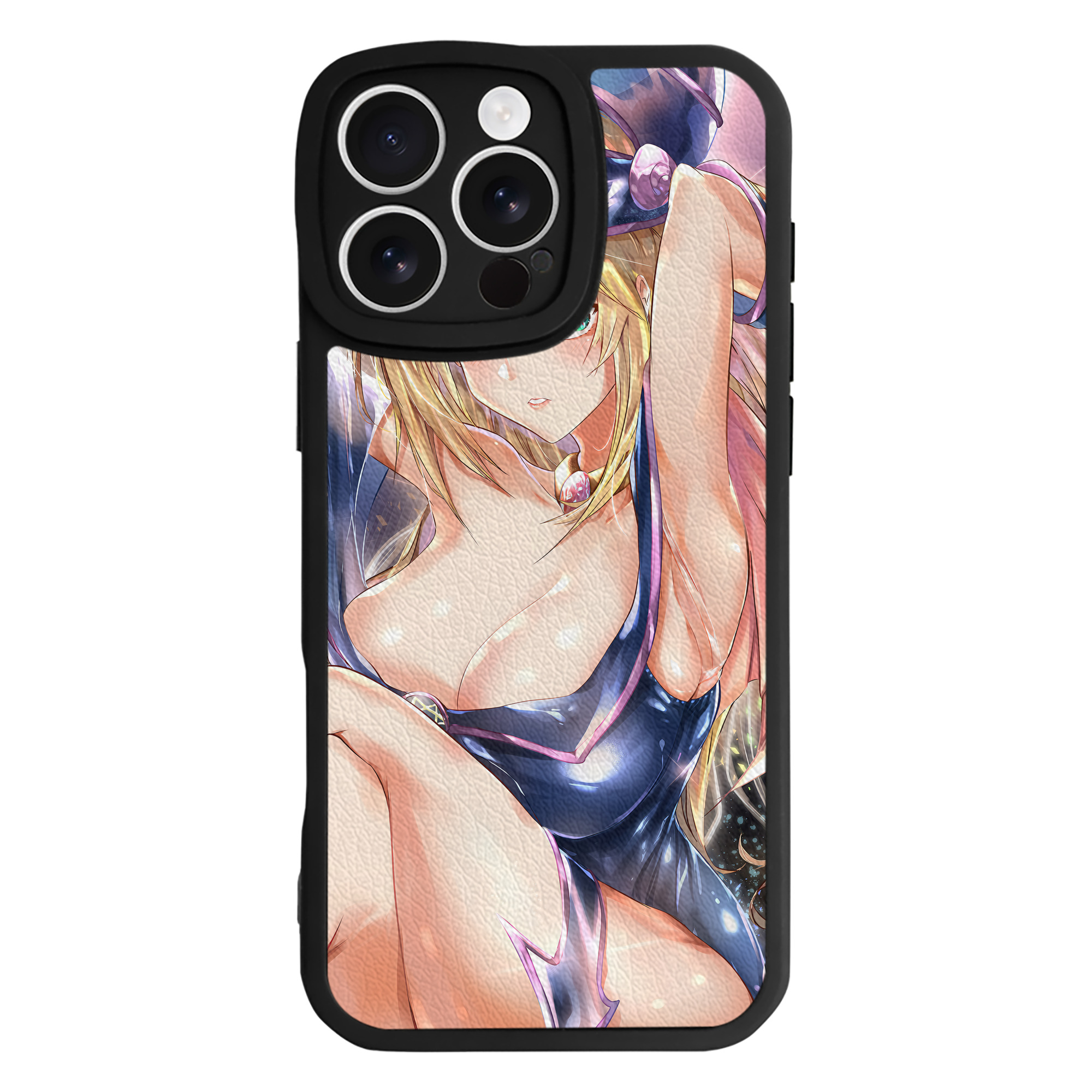 （画像用） 遊☆戯☆王 Yu-Gi-Oh! 【iPhone 16シリーズ対応】シリコンスマホケース（レザー調） 材質：シリコン